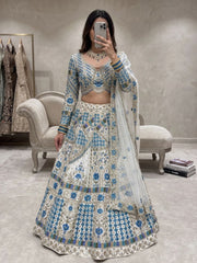 Beautiful Embroidery Sequence Work Lehenga Choli