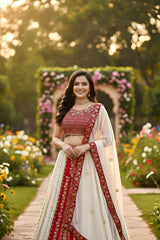 Beautiful Charming Georgette Sequence & Embroidery Work Lehenga Choli