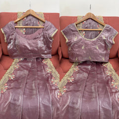 Stunning Fendy Silk Intricate Thread Embroidery Work Saree