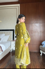 Beautiful Chinon Silk Sequence & Embroidery Work Salwar Suit