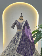 Beautiful Net Sequence & Zari Embroidery Work Lehenga Choli
