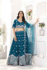 Charming Georgette Sequence & Embroidery Work Lehenga Choli