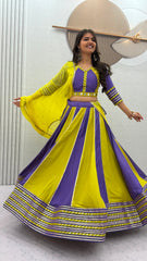 Navratri Special Pure Cotton Real Hand Work Lehenga With Stitched Blouse