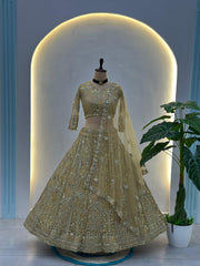 Royal Elegant Butterfly Net Sequins & Codding Embroidery Work Lehenga Choli