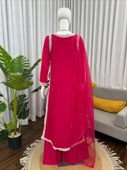 Eid Special Natural Crepe Breats Work Lace Border Suit
