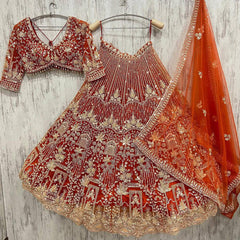 Engagement Special Viral Soft Net Coding Sequins Work Lehenga Choli