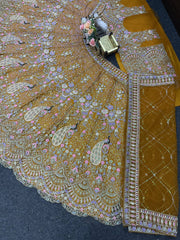 Beautiful Soft Butterfly Net Coding & Sequence Work Lehenga Choli