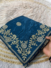 Beautiful Soft Shine Coding Sequence & Butti Work Saree