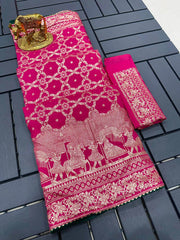 Karwa~Chauth Festival Special Dola Viscose Silk Saree