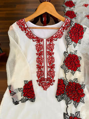 Beautiful Party-wear Fendy Silk Thread Work Salwar Suit