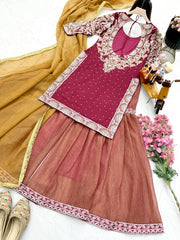 Party-wear Georgette Sequence Georgette Work Suit