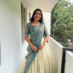 Wedding Wear Fendy Silk Thread & Sequence Work Lehenga With Stitched Blouse