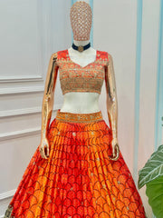 Trending Sunshine Printed Embroidered Lehenga Choli
