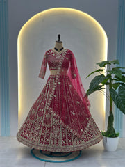 Royal Elegant Butterfly Net Sequins & Codding Embroidery Work Lehenga Choli