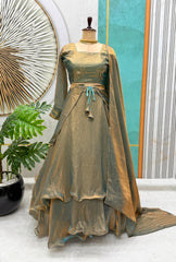 Stylish Space Silk Sequence & Embroidery Work Lehenga Choli