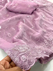 Beautiful Soft Organza Silk Chex Waving Saree