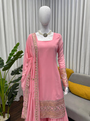 Party-wear Georgette Thread With Sequence Work Sharara