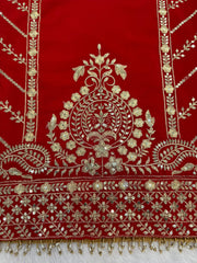 Elegant Designer Chinon Silk Thread With Sequence Work Suit