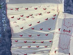 Beautiful Georgette Embroidery Sequence Work Ready To Wear Saree