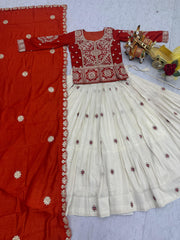 Festival Special Vichitra Silk Embroidery Coding Sequence Work Lehenga Choli