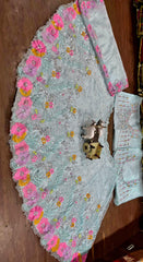 Party-wear Organza Silk Embroidery Sequence Work Lehenga Choli