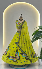 Beautiful Georgette Butterfly Designer Lehenga Choli