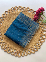 Beautiful Bollywood Zarkhan & Diamond Work Saree