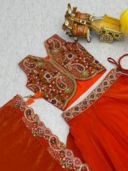 Wedding Special Fendy Silk Embroidery Sequence Thread Work Indo-Western Wear