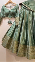 Festival Special Japan Satin Thread With Sequence Work Lehenga Choli