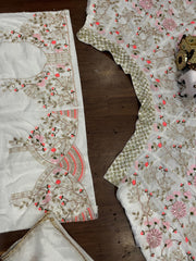 Party-wear Tabby Silk Pearl Embroidery Sequins Work Lehenga Choli