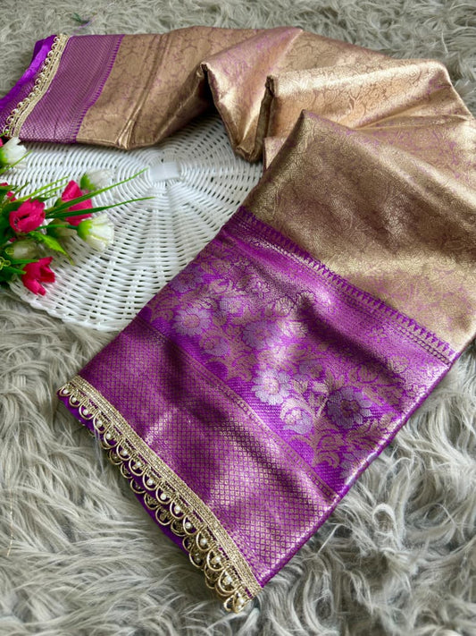 Beautiful Banarasi Soft Tissue Silk Saree