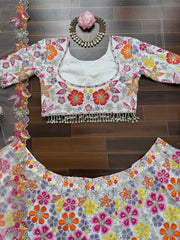 Party-wear Georgette Thread With Sequence Work Lehenga Choli