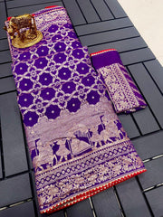 Karwa~Chauth Festival Special Dola Viscose Silk Saree