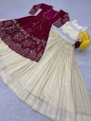 Festive Special Indo Western Simar Cosmoss Lehenga Choli With Shrug
