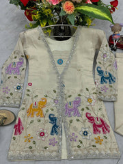 Beautiful Pure Tissue Simmer Silk Co-Ord Set