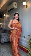 Designer Chimar Tissue Silk Work Saree