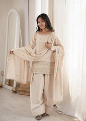 Beautiful Roman Silk Embroidery Sequence Zari Dori Work Sharara