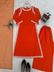 Eid Special Natural Crepe Breats Work Lace Border Suit