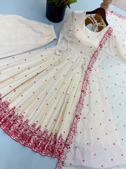 Designer Dimond Silk Embroidery Work Gown