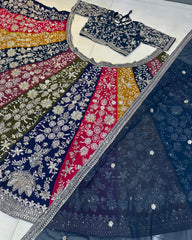 Wedding Special Designer Georgette With Embroidery & Sequence Work Lehenga Choli