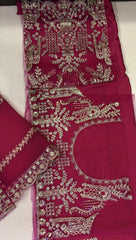 Designer Wedding Wear Deep Red Embroidered Lehenga Choli