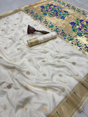 Beautiful Pure Soft Kanchivaram Paithani Silk Saree