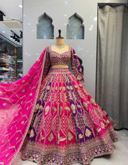 Trending Chinon Silk Coding Sequence Work Lehenga Choli