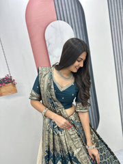 Wedding Special Pure Simmer Silk Lehenga Saree