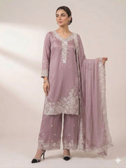 Eid Special Franch Crape Sequence Embroidery Work Suit