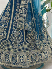 Beautiful Butterfly Net Sequins & Codding Embroidery Work Lehenga Choli