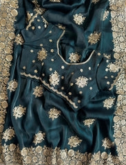 Trending Jimmy Choo Silk With Thread Embroidery Work Saree