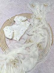 Beautiful Party-wear Soft Fendy Handwork Saree