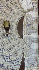 Reception Special Mono Satin Silk Coding Sequence Cut Work Lehenga Choli