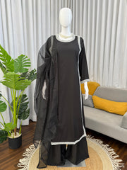 Eid Special Natural Crepe Breats Work Lace Border Suit